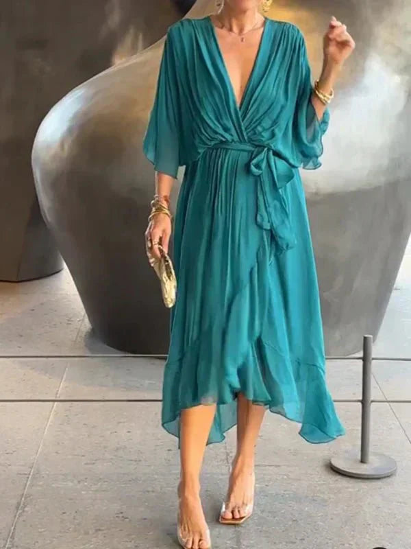Lucinda | Elegant Flowing Luxe Chiffon Dress