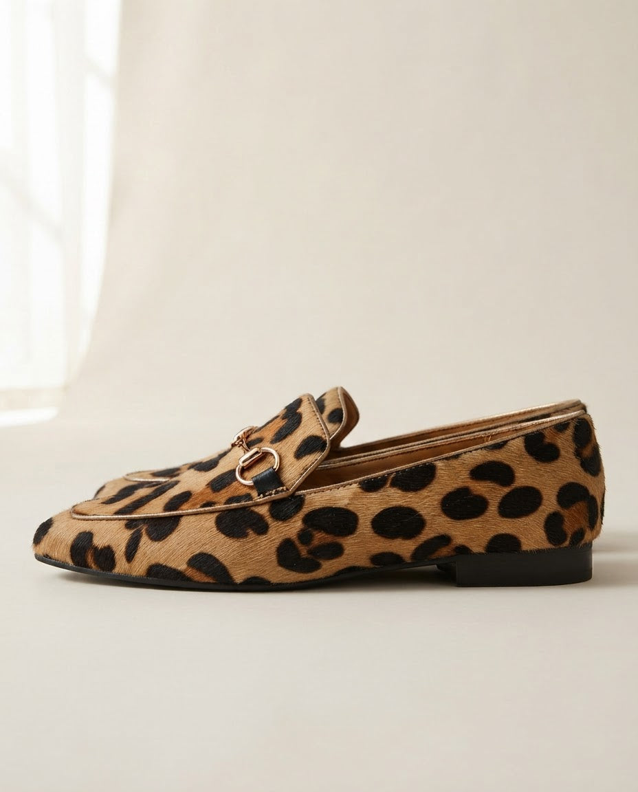 Serena | Leopard Loafer with Bit