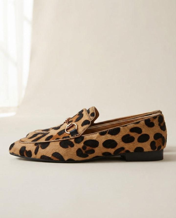Serena | Leopard Loafer with Bit