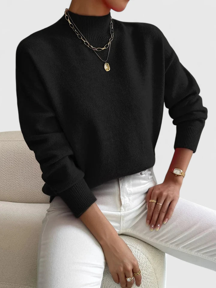 Camilla | Elegant Mock-Neck Sweater