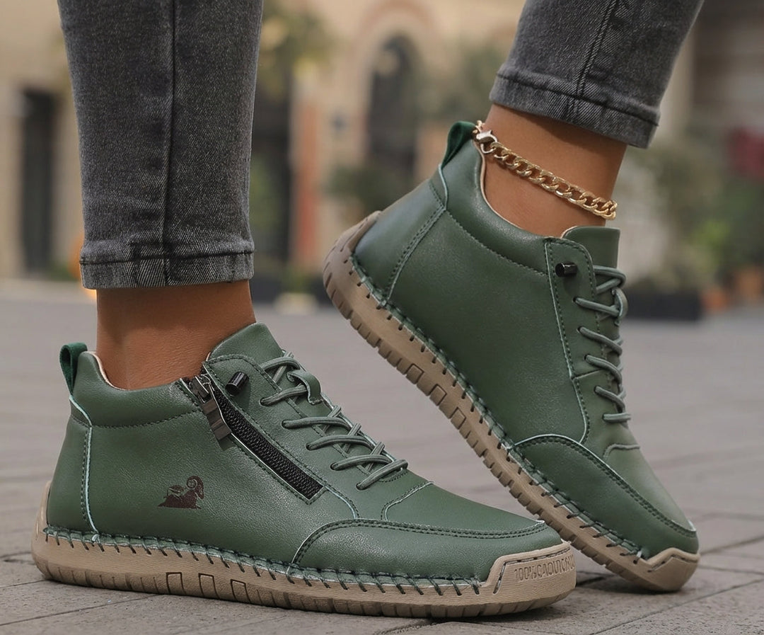 Mila — Komfortable &amp; Stützende Sneakers mit Reißverschluss