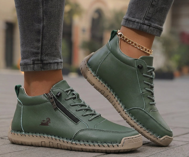 Mila — Komfortable &amp; Stützende Sneakers mit Reißverschluss