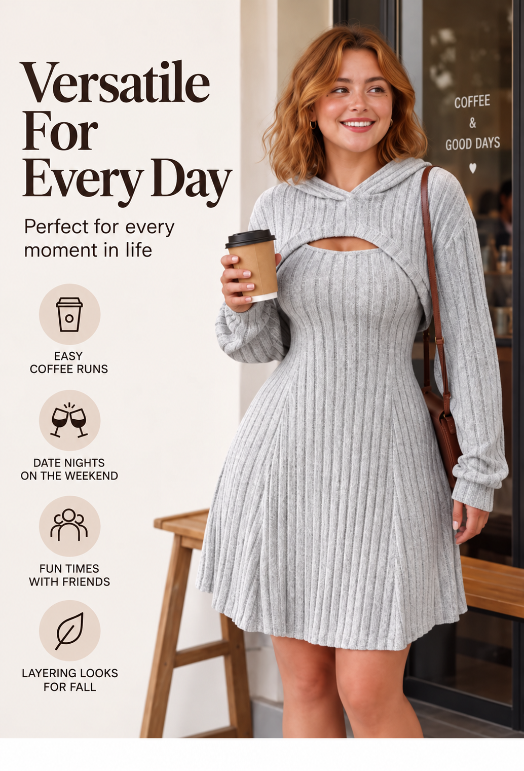 Athena | Women’s Two-Piece Ribbed Knit Set