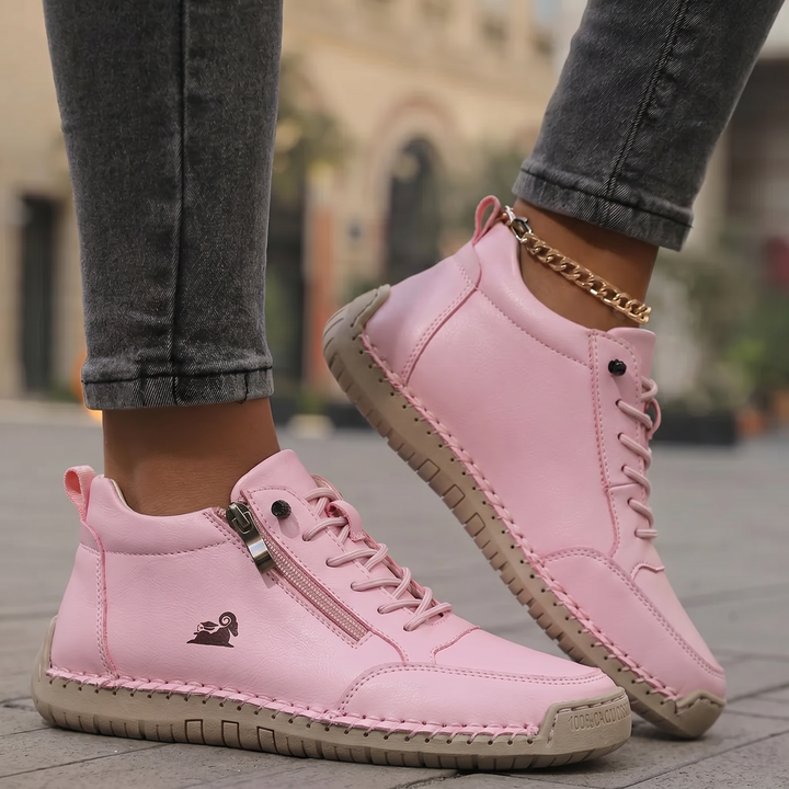 Mila — Komfortable &amp; Stützende Sneakers mit Reißverschluss