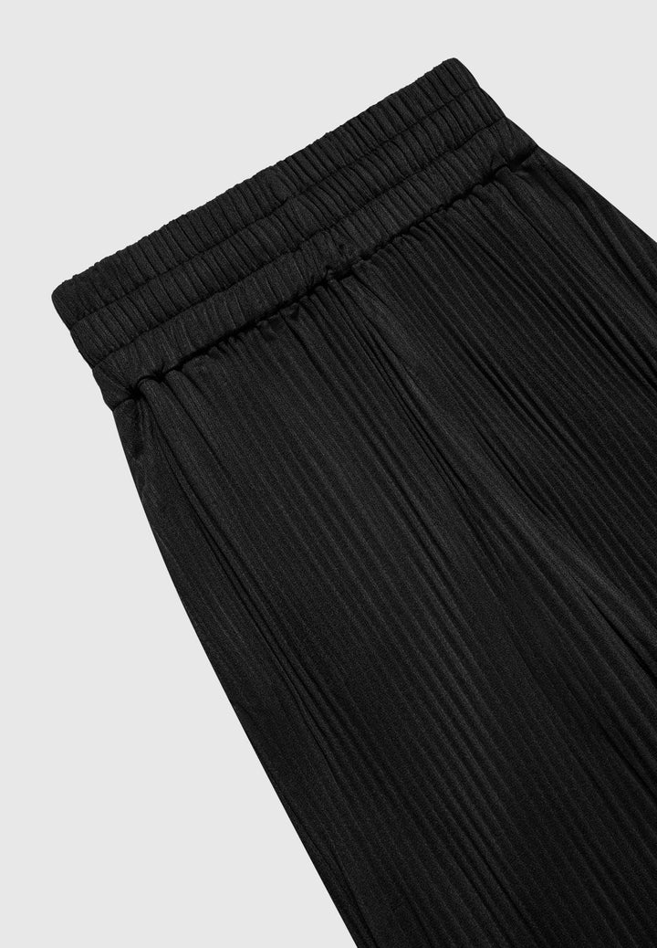 Lila - Pleated Trousers - Black