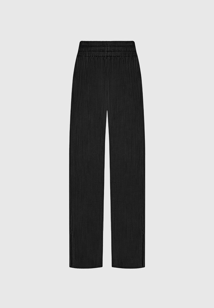 Lila - Pleated Trousers - Black