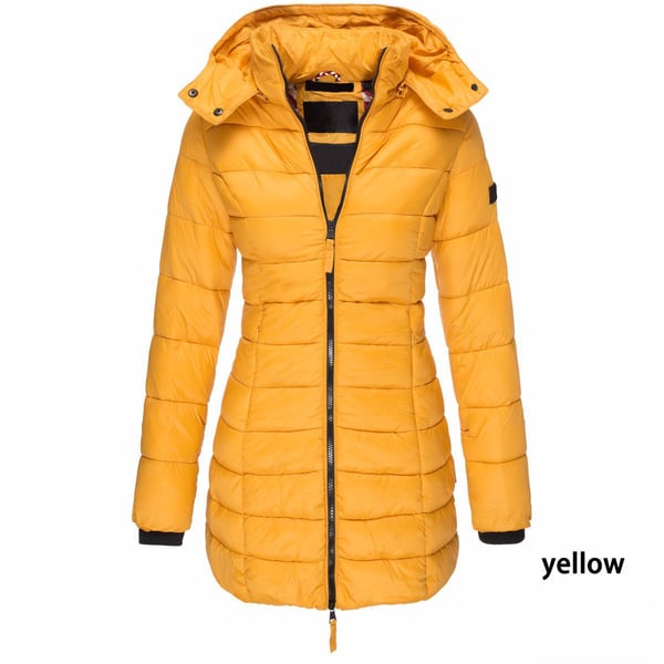 Amanda | Mid-Length Padded Winter Jacket – Warm Hooded Coat
