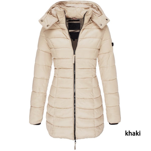 Amanda | Mid-Length Padded Winter Jacket – Warm Hooded Coat