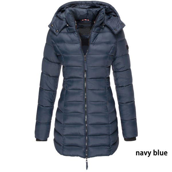 Amanda | Mid-Length Padded Winter Jacket – Warm Hooded Coat