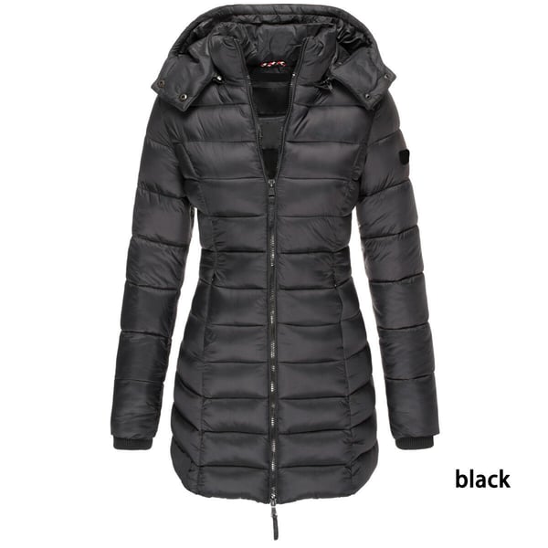 Amanda | Mid-Length Padded Winter Jacket – Warm Hooded Coat