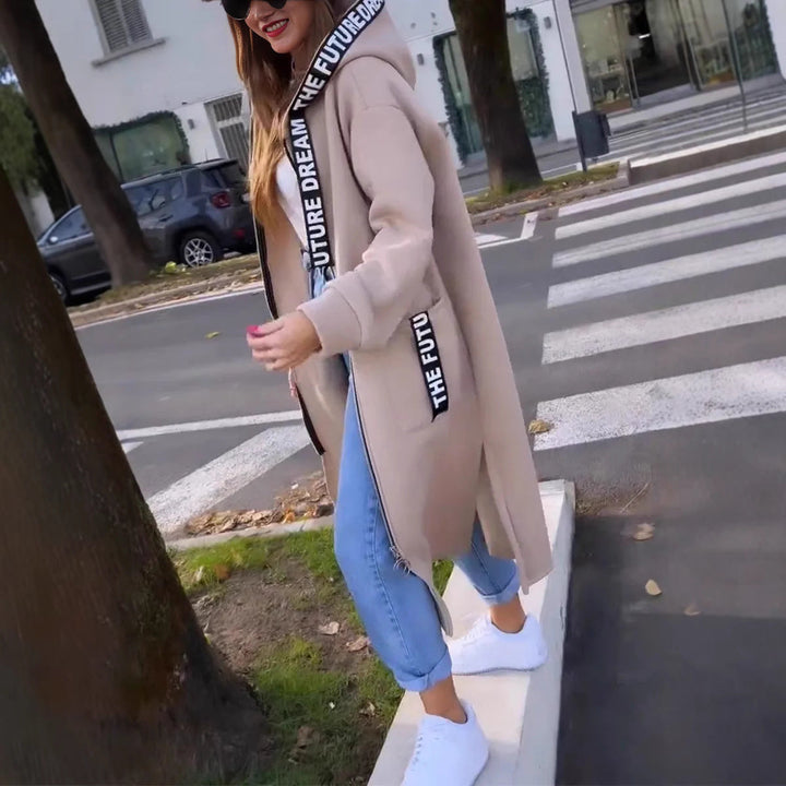 Carla | Oversized Hooded Sweatshirt Coat