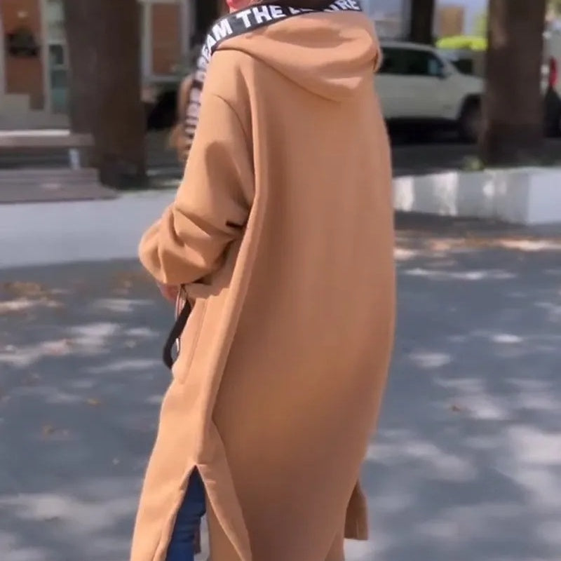 Carla | Oversized Hooded Sweatshirt Coat