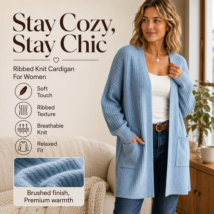 Candy | Ribbed Knit Cardigan