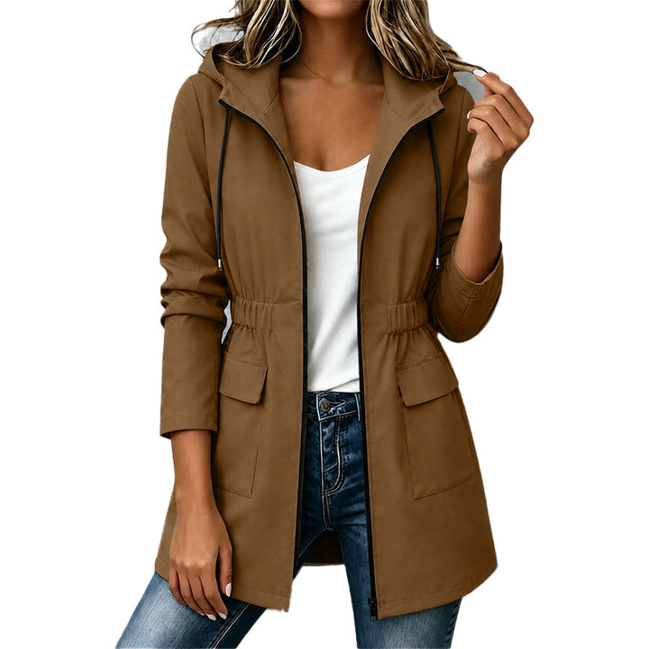 Amy | Water Resistant Hooded Rain Jacket