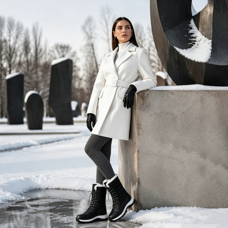 Apple | Waterproof Plush-Lined Mid-Calf Snow Boots