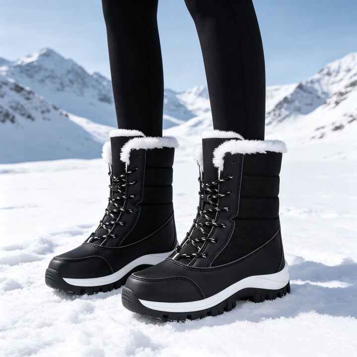 Apple | Waterproof Plush-Lined Mid-Calf Snow Boots