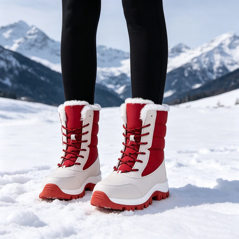 Apple | Waterproof Plush-Lined Mid-Calf Snow Boots