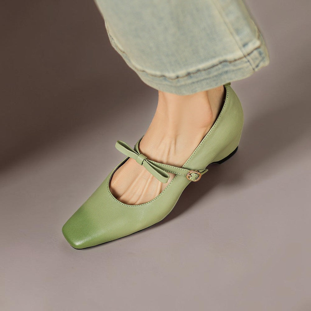 Phoebe | Bow-Strap Mary Jane Pumps
